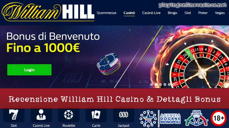 william hill casino bonus