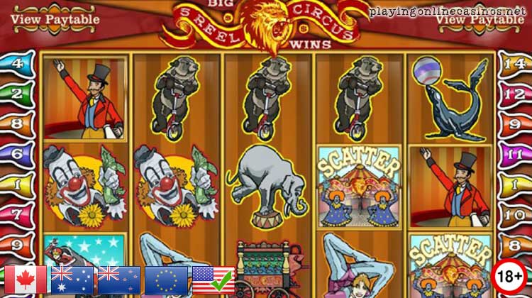 5 Reel Circus slot new bonus code