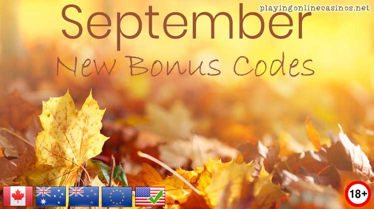 September new bonus codes