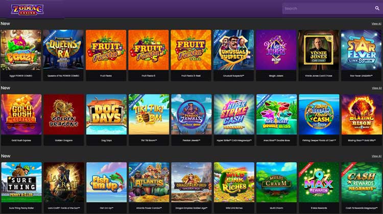 zodiac casino new games
