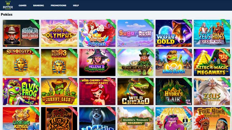 ripper casino pokies